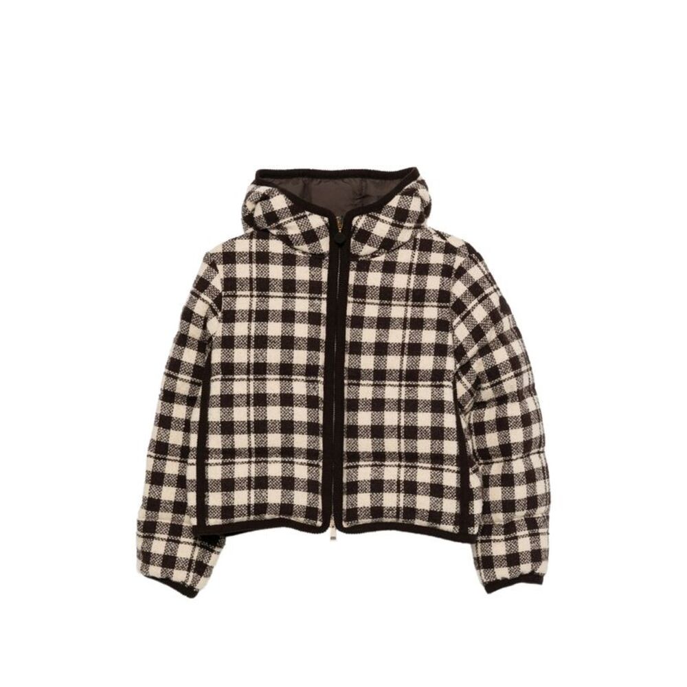 Moncler Brown Jackets - Puffer Jackets Women